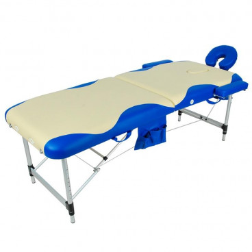 Массажный стол складной алюминиевый с волной JFAL01A (МСТ-002Л)
