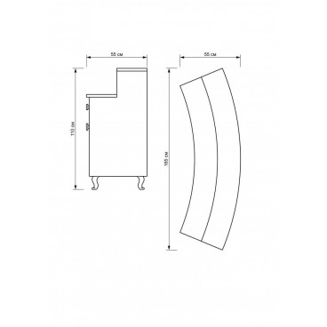 Стойка администратора ресепшн парикмахерский DEGRY