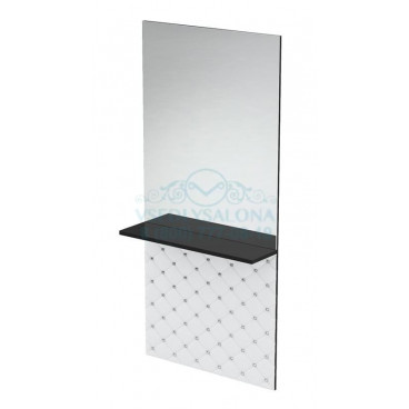 Мужское зеркало барбер "Гламрок" с полкой