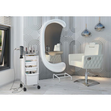 Парикмахерское зеркало с подсветкой "Вейв"