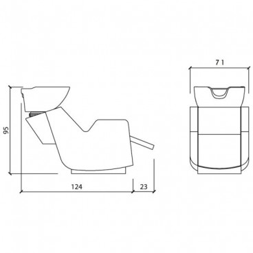Парикмахерская мойка "Ultrawash Black Electric"
