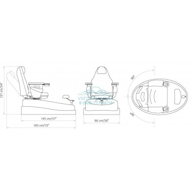 Педикюрный СПА комплекс "PEDI SPA" с гидромассажной ванной