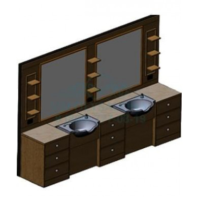 Мужское зеркало барбер Tivoli 2