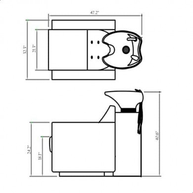 Мужская мойка барбер "Otto"