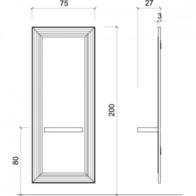 Зеркало парикмахерское "Jadmahal"