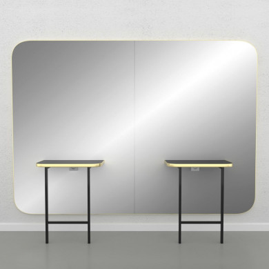 Зеркало парикмахерское "Madison Gold Infinite 2P"