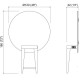 Зеркало парикмахерское "Madison Round"